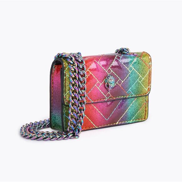 KURT GEIGER London Micro Kensington Shoulder Bag Rainbow NWT - Picture 3 of 5